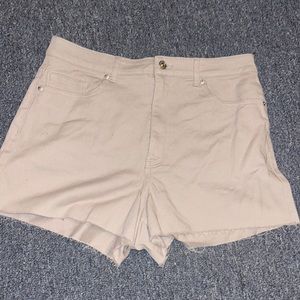 Jean shorts, tan